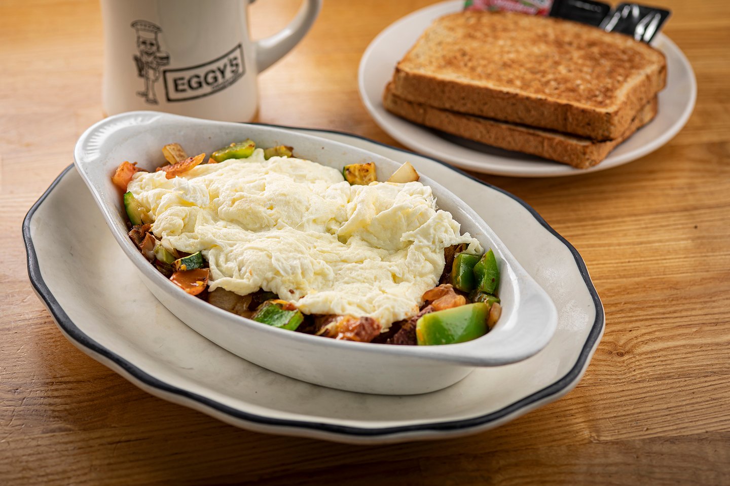 Eggy's Diner Veggie Skillet Image: @eggysdiner_